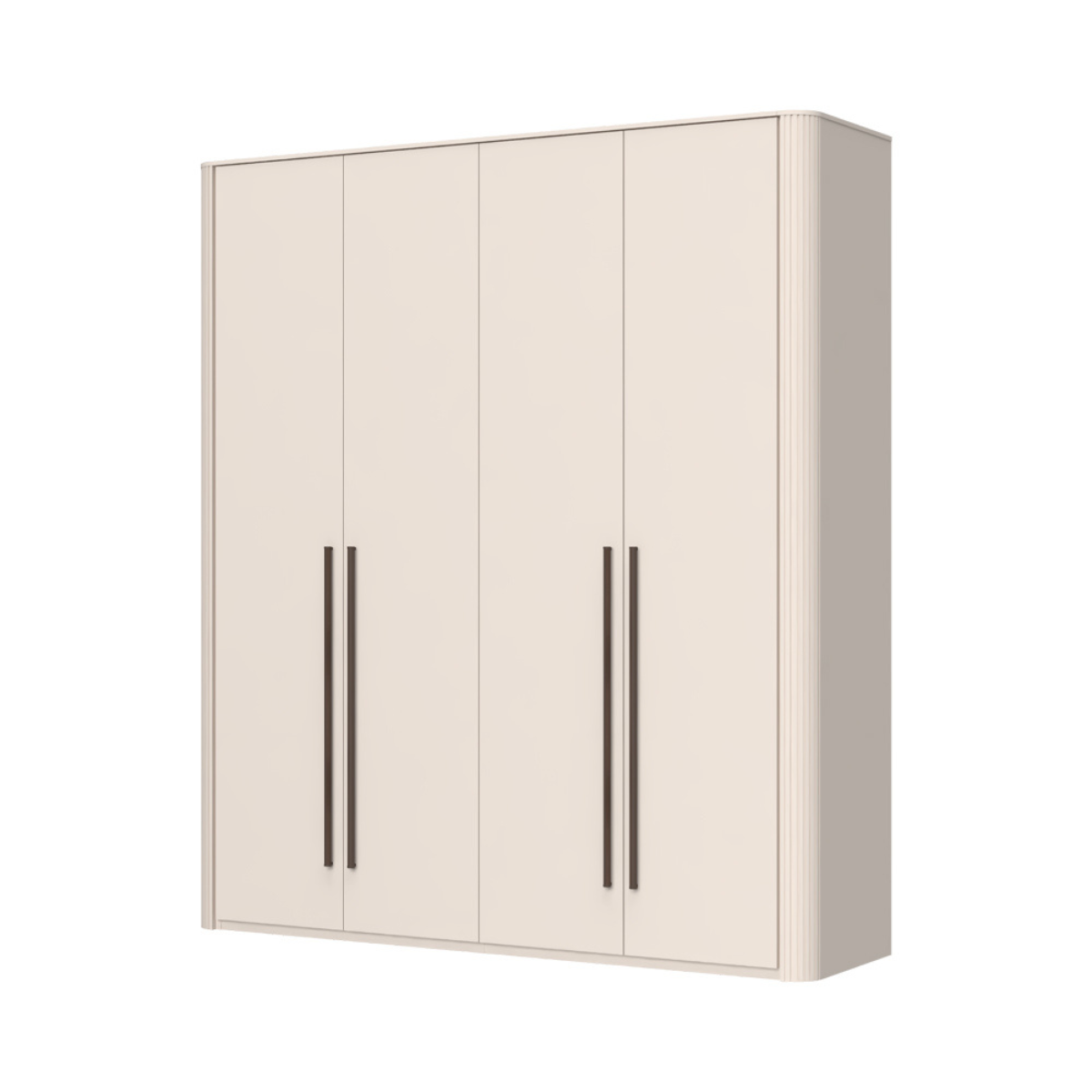 RONDO Dulap 4 usi cu iluminare interioara P4R/RO, 198 x 56 x 225 cm