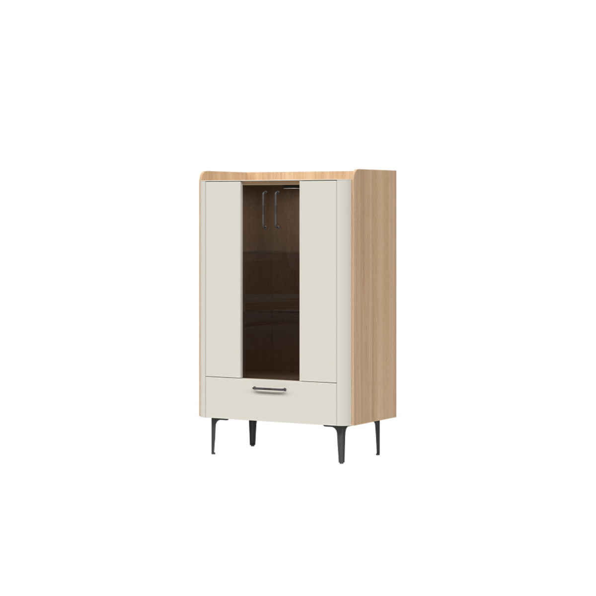 AIR Vitrina medie V82/ 2KS1F/ AI, 82 x 47 x 132 cm