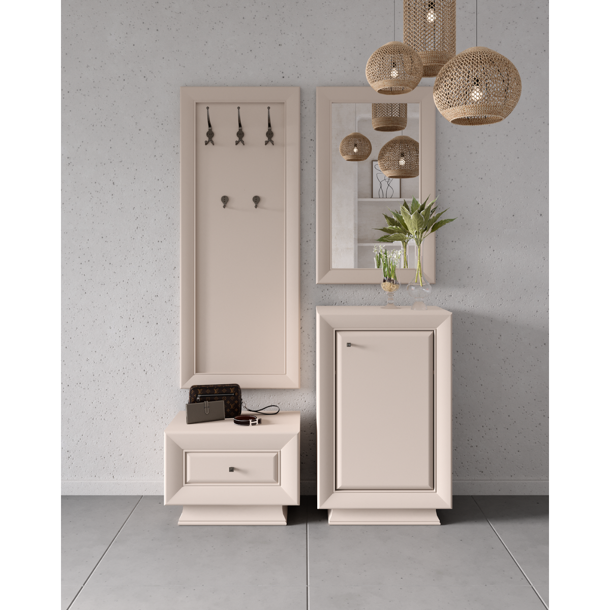 LARGO Set hol, casmir, 123 x 38 cm