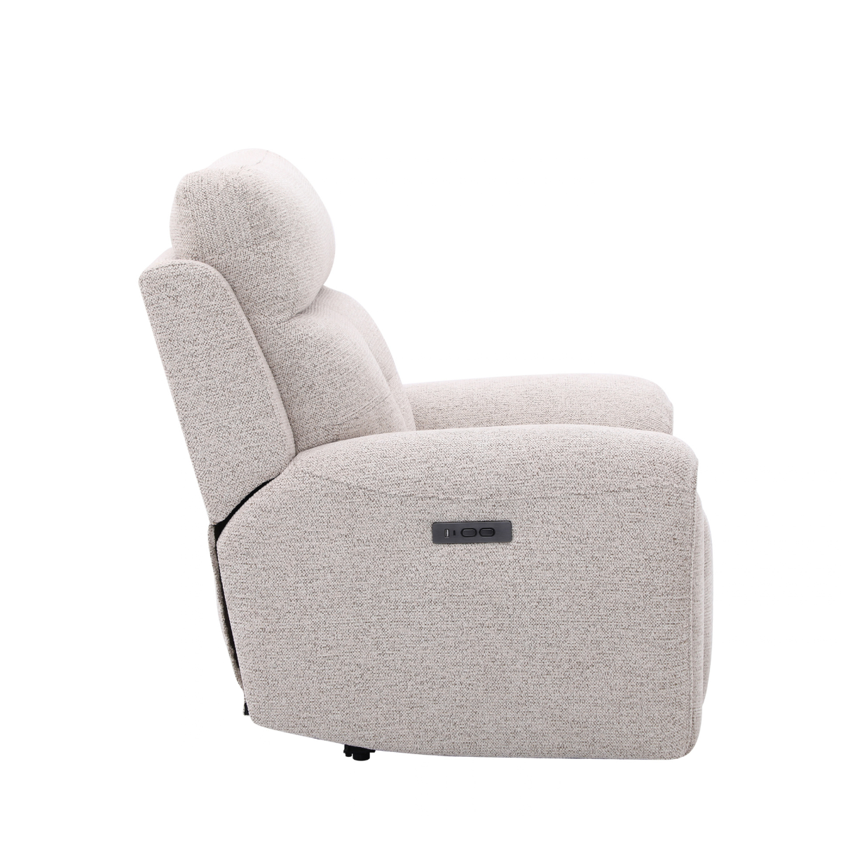 Set 2 canapele si 1 fotoliu 7316B cu recliner electric si functie USB, bej