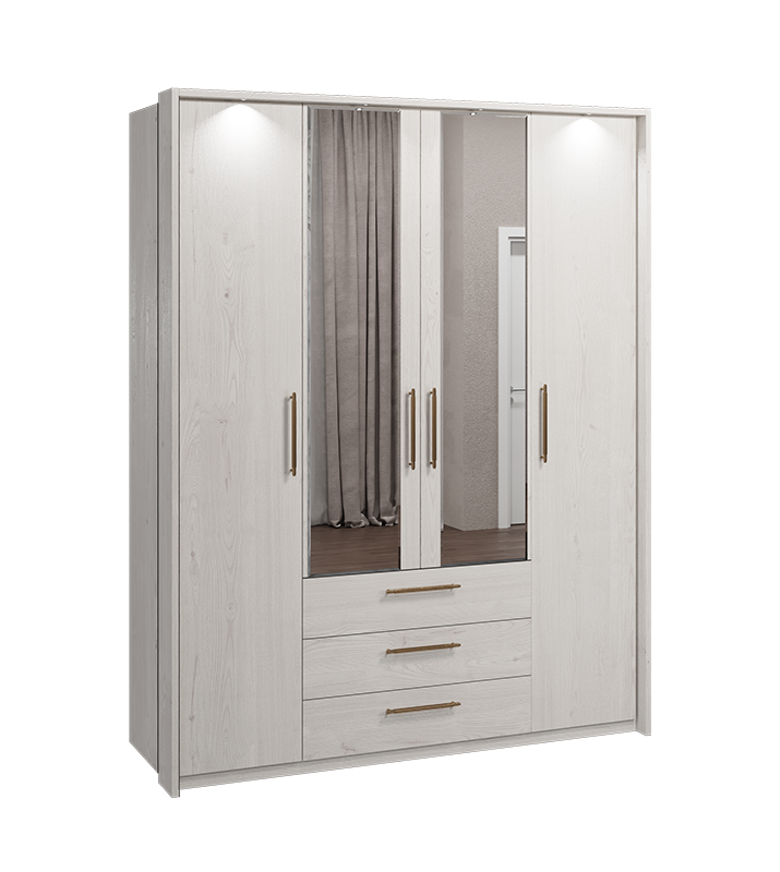 Șifonier 4 uși cu sertare L188 - Main Image