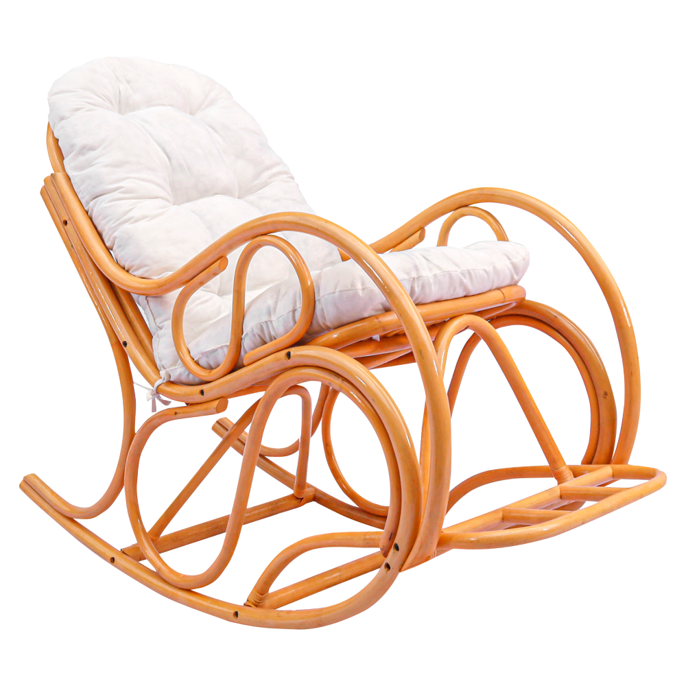 Scaun balansoar, de miere/bej, AGATON