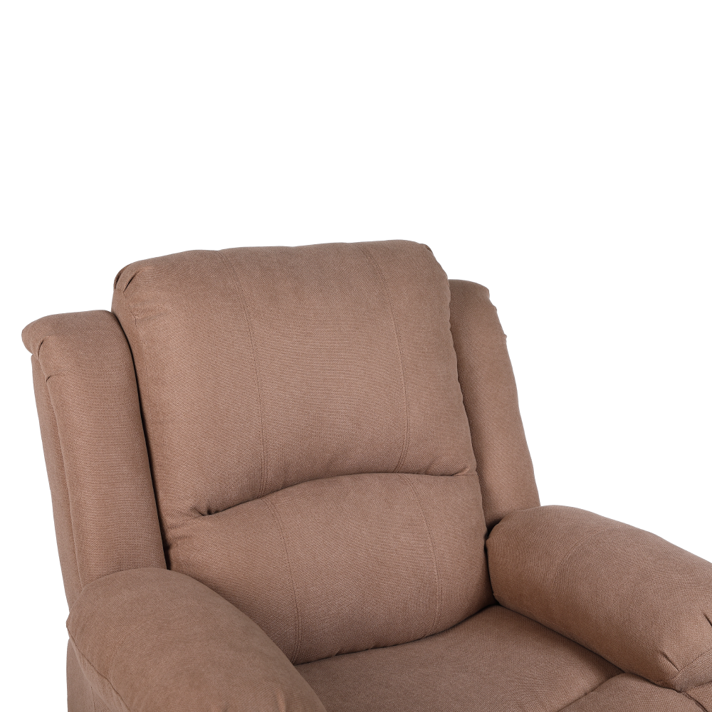 Fotoliu relaxant reglabil, material maro, ASKOY NEW