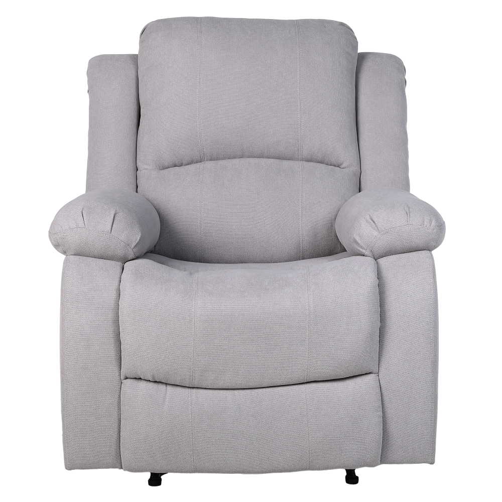 Fotoliu relaxant reglabil, material gri deschis, ASKOY NEW