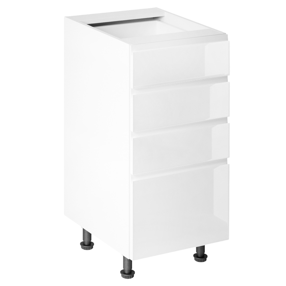 Dulap inferior, alb/alb extra lucios HG, AURORA D40S5