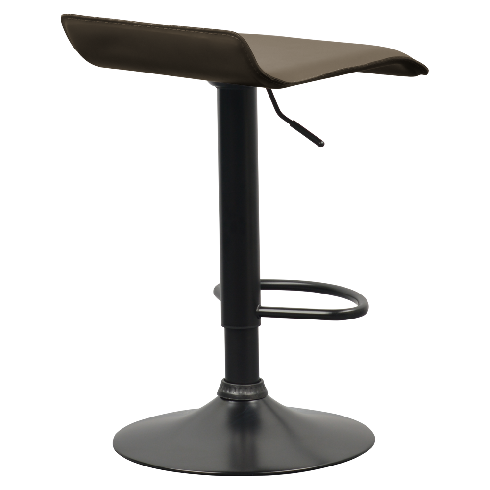 Scaun de bar, piele ecologică Taupe gri-maro, BAILI