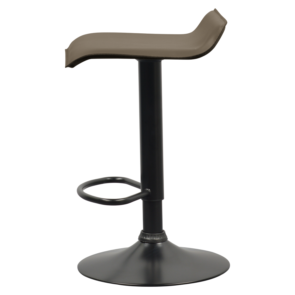 Scaun de bar, piele ecologică Taupe gri-maro, BAILI