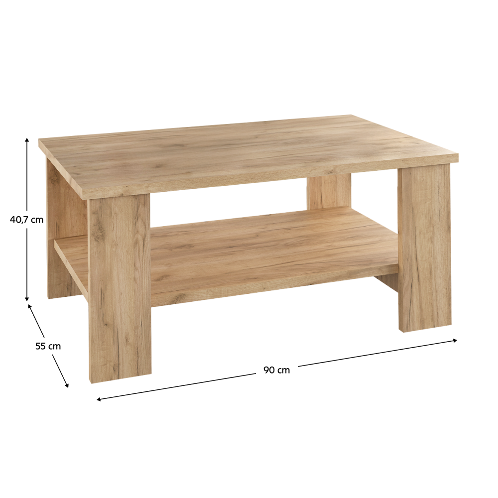 Măsuţa de cafea, stejar artisan, BERNARDO