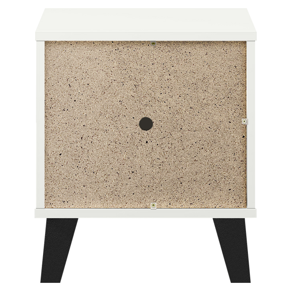 Noptieră, albă, BOGAN NEW 1S