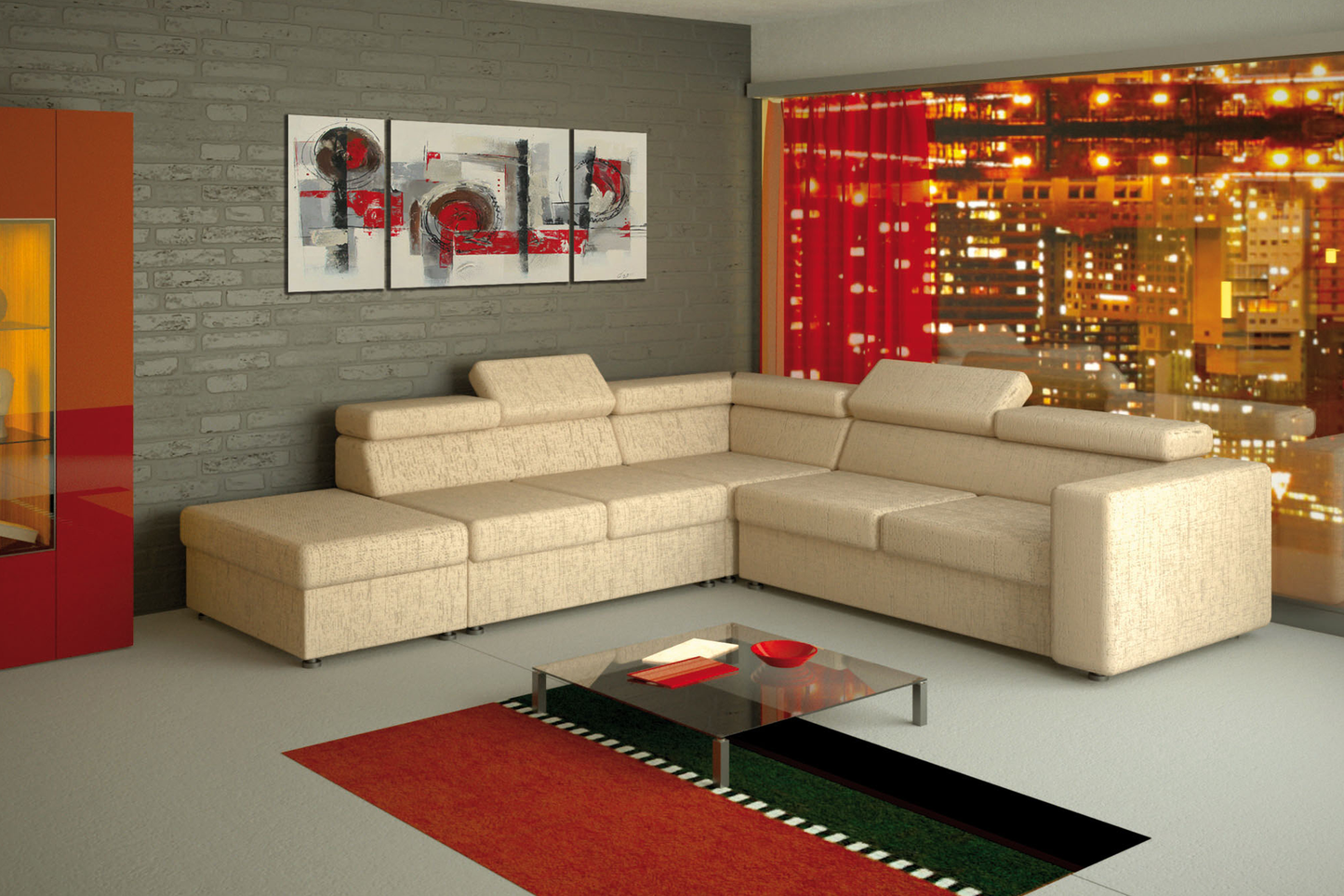 Canapea modulară L 280 x 282 cm - Gallery Image 1