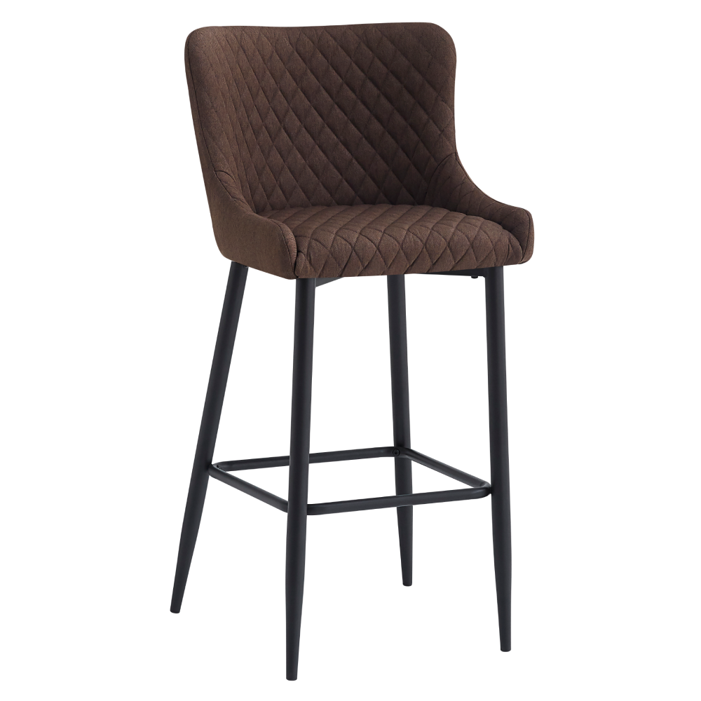 Scaun de bar, maro/neagră, CEZARIA