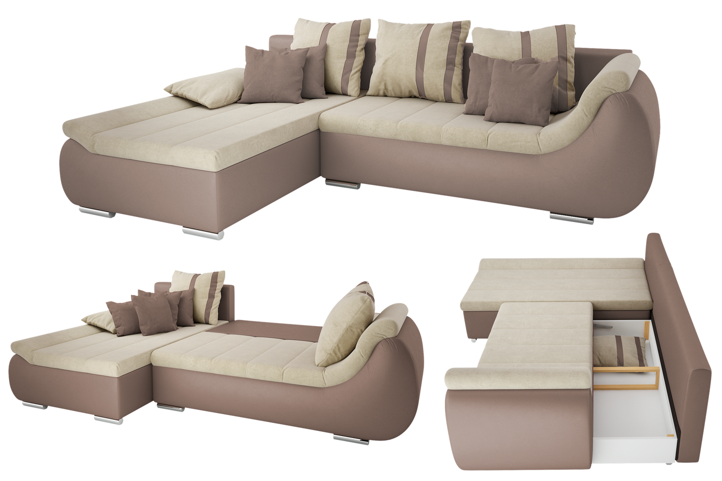 Colțar extensibil Rosario cu ladă pentru depozitare - Gallery Image 5