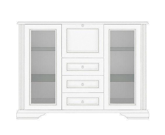 Comodă WHITE, 2W3S1B