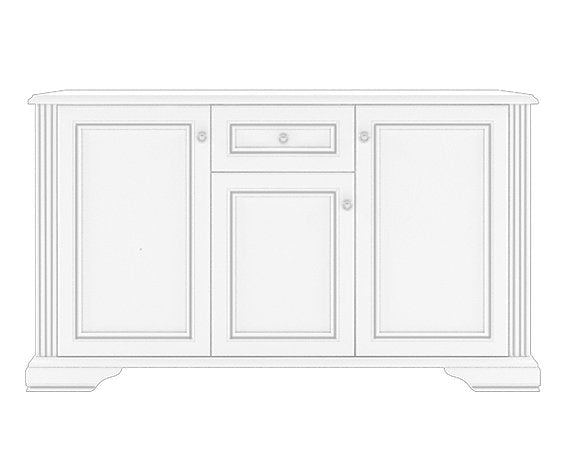 Comodă WHITE, 3D1S