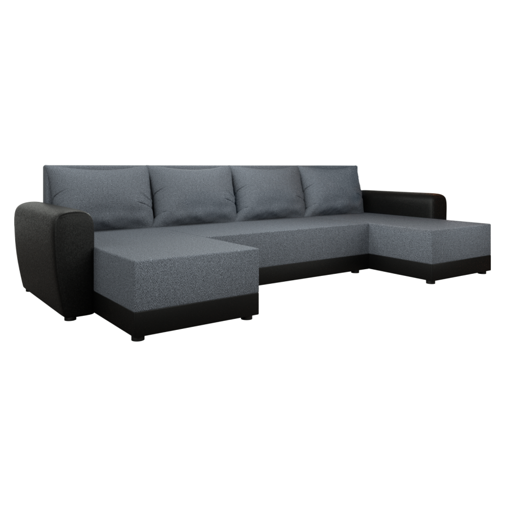 Canapea universală, gri/negru, DAKAR NEW U