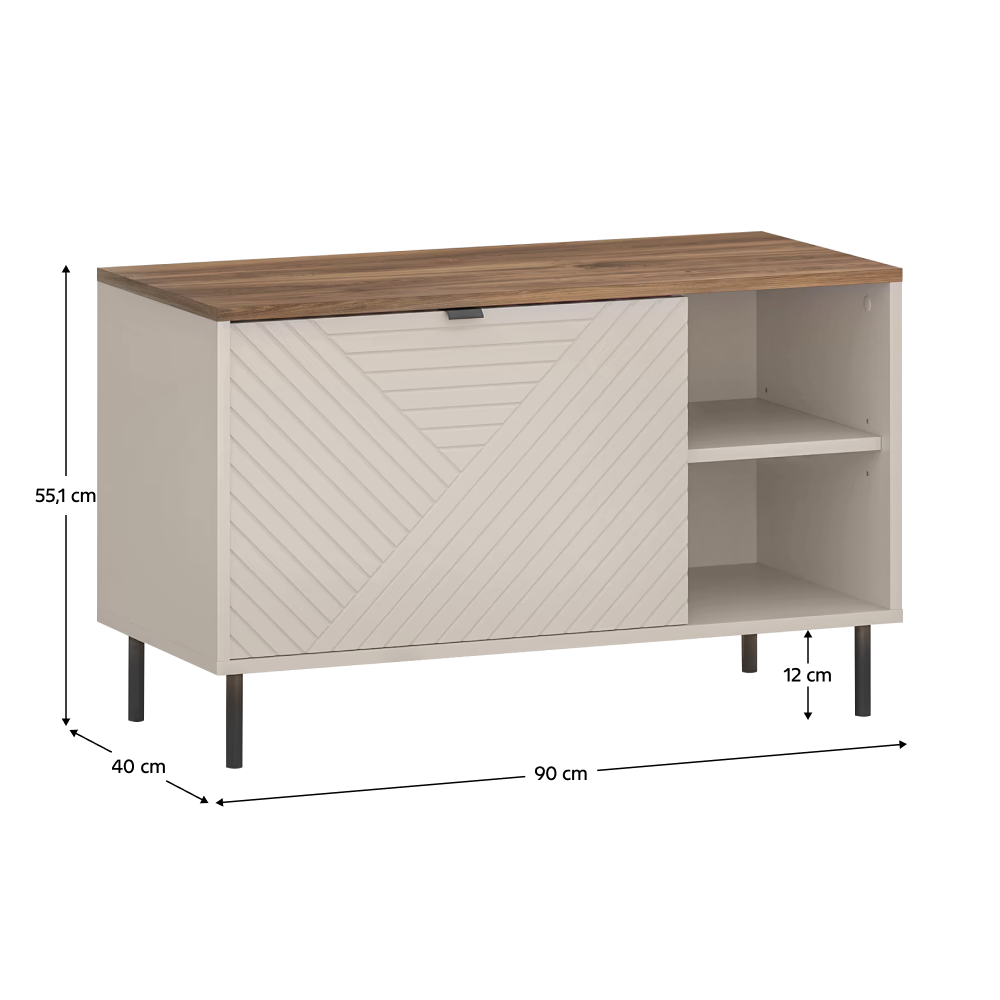 Pantofar, caşmir/stejar castello, EYCO 1K