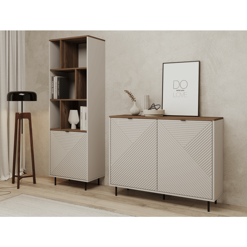 Comodă, caşmir/stejar castello, EYCO 2D