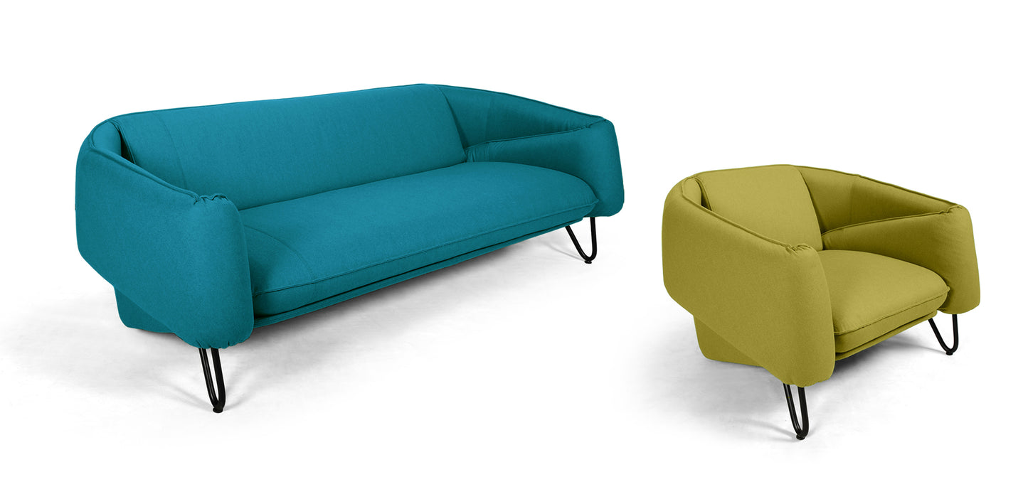 Canapea FLOW, 3 locuri, fixă