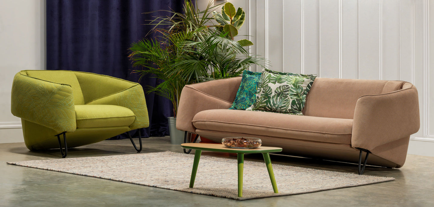 Canapea FLOW, 3 locuri, fixă