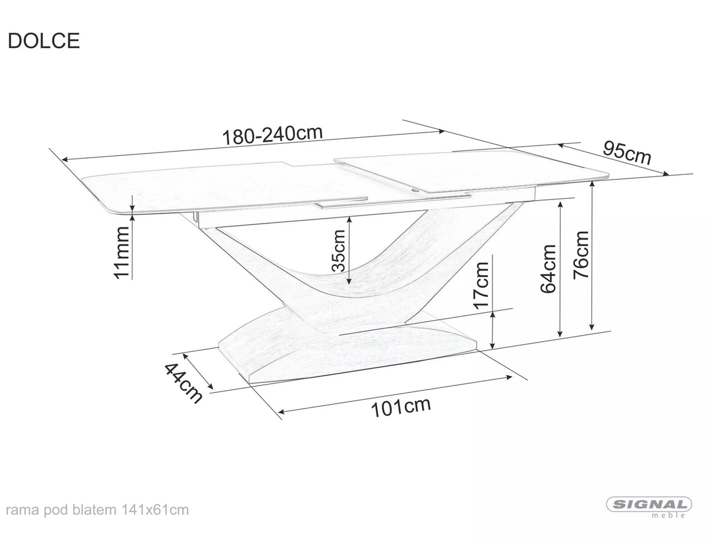 Masa Dolce Ceramic Pietra Di Savoia