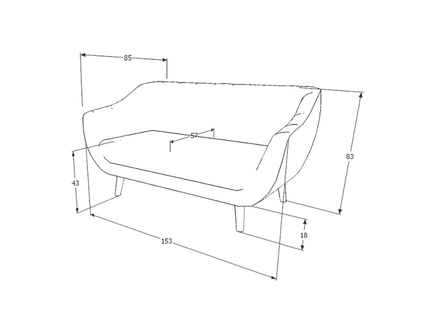 Canapea Elite 2 Velvet