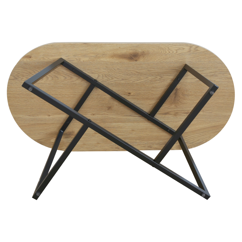 Măsuţă de cafea, stejar/negru, FREMONT