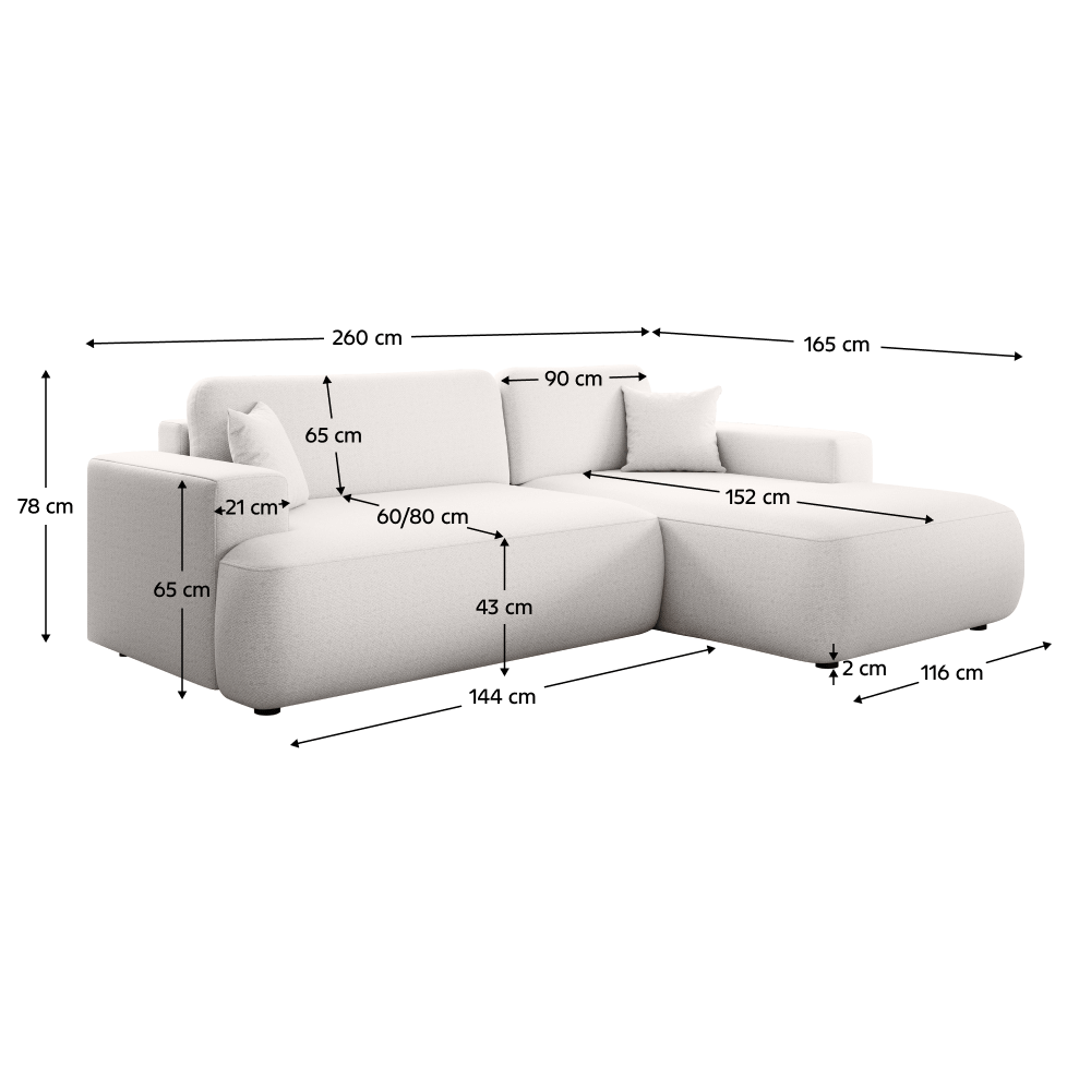 Canapea, albă, dreapta, GARY ROH