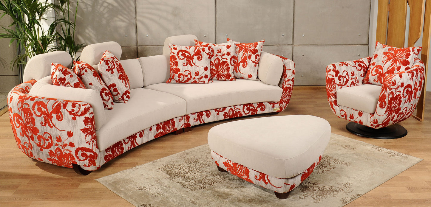 Canapea HAVANA, 4 locuri, cu 2 șezlonguri, 290 x 150 cm