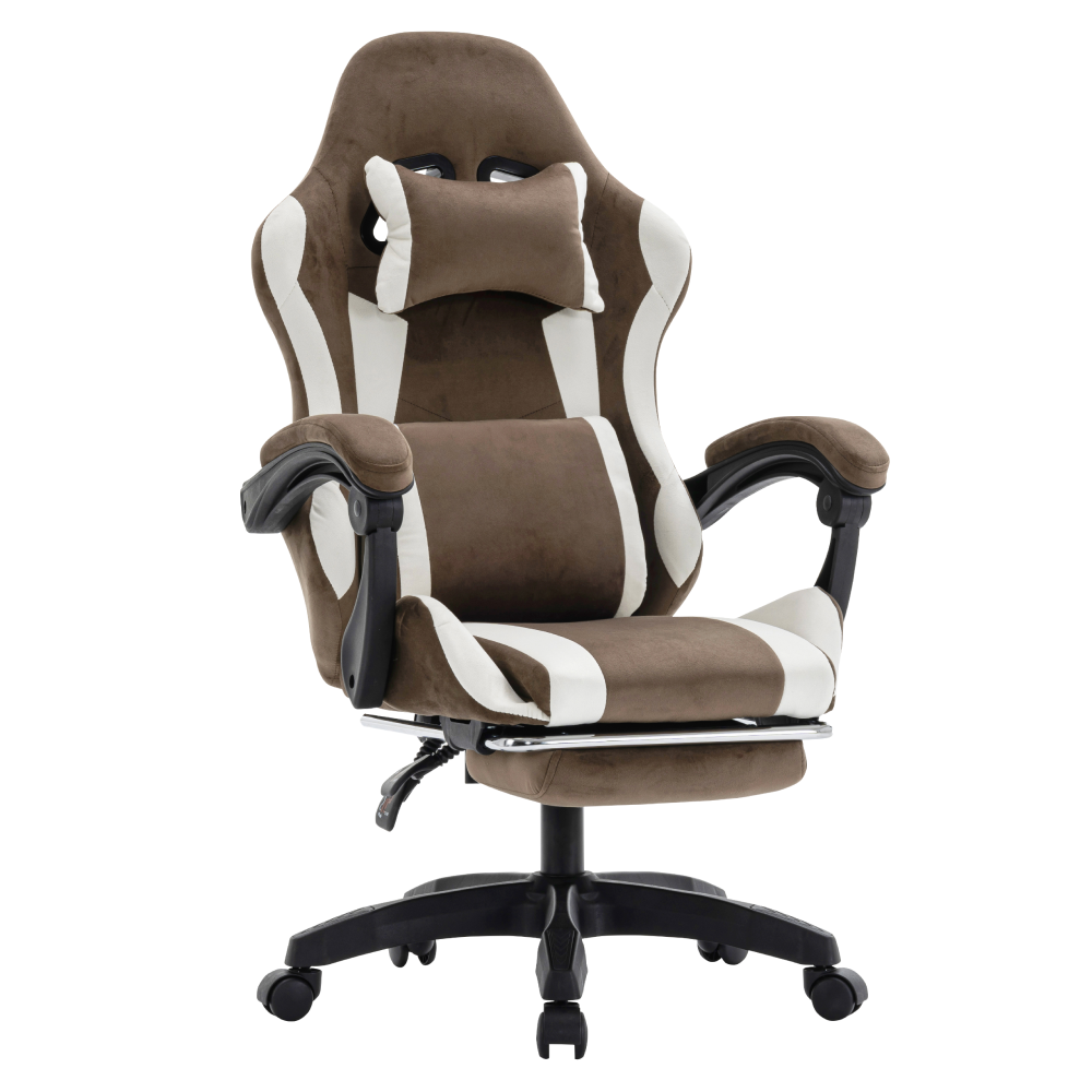 Scaun de birou/gaming, maro/alb, HOSPO