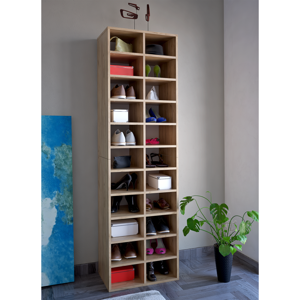 Raft înalt/pantofar, stejar artizanal, IGNO