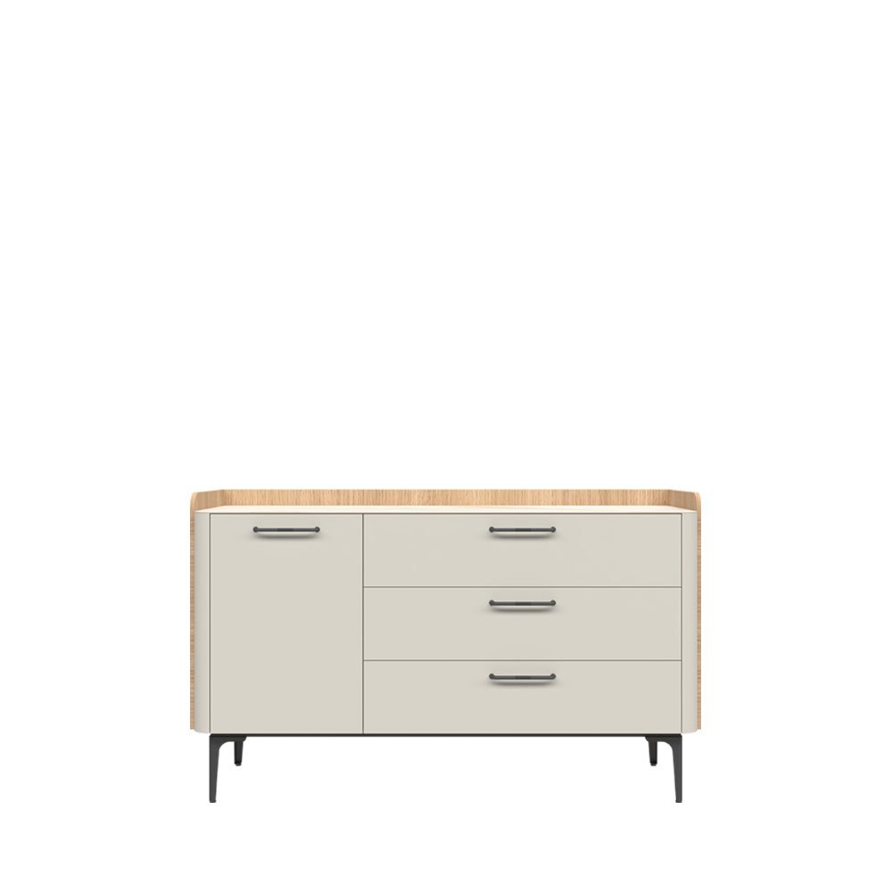 AIR Comoda 1 usa 3 sertare K13/ AI, 136 x 47 x 82 cm