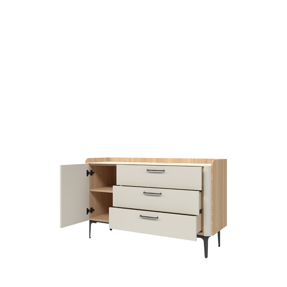 AIR Comoda 1 usa 3 sertare K13/ AI, 136 x 47 x 82 cm