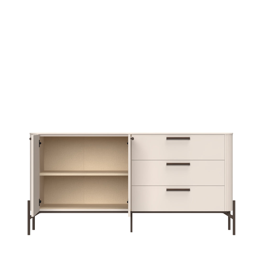 RONDO Comoda 2 usi 3 sertare K23/RO, 180 x 46 x 91 cm