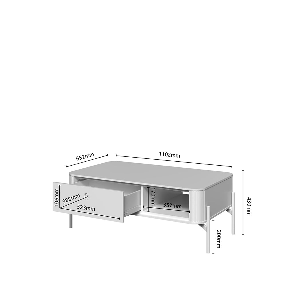 RONDO masuta de cafea KLS/ RO, 110 x 65 x 43 cm