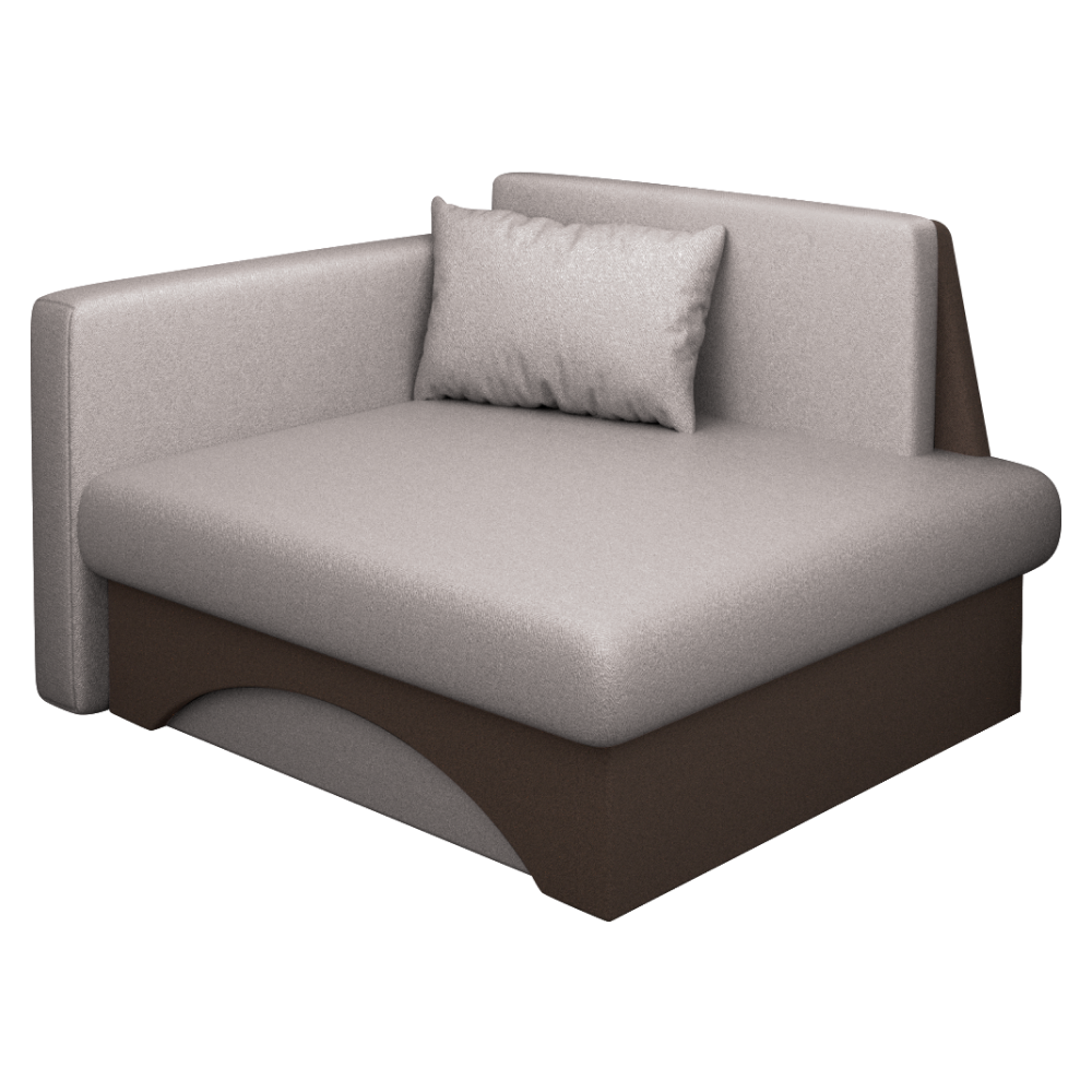 Fotoliu extensibil, bej-gri Taupe/maro, KUBOŠ NEW UNI
