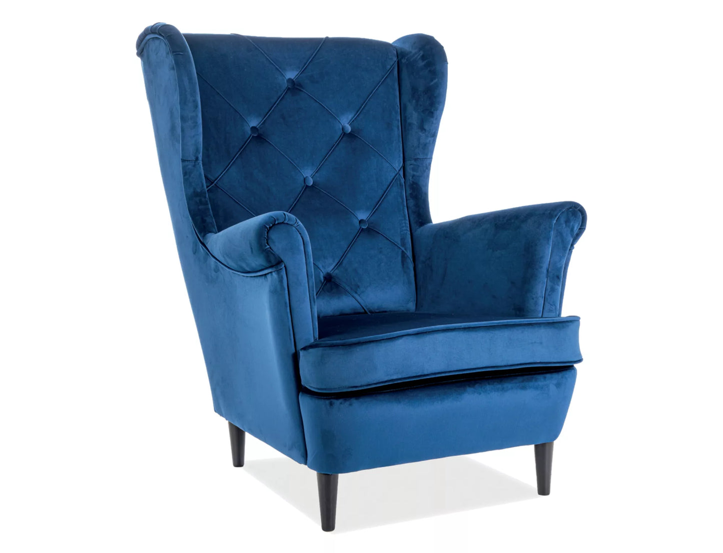 Fotoliu Lady, catifea, bluvel 86