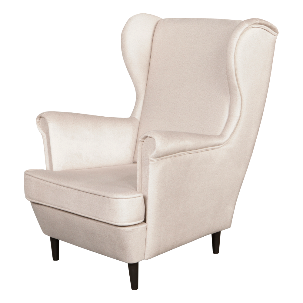 Fotoliu cu braţe, bej/wenge, LEFO