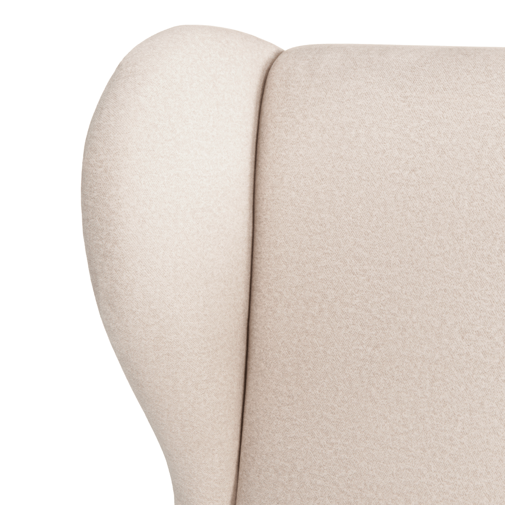 Fotoliu cu braţe, bej/wenge, LEFO