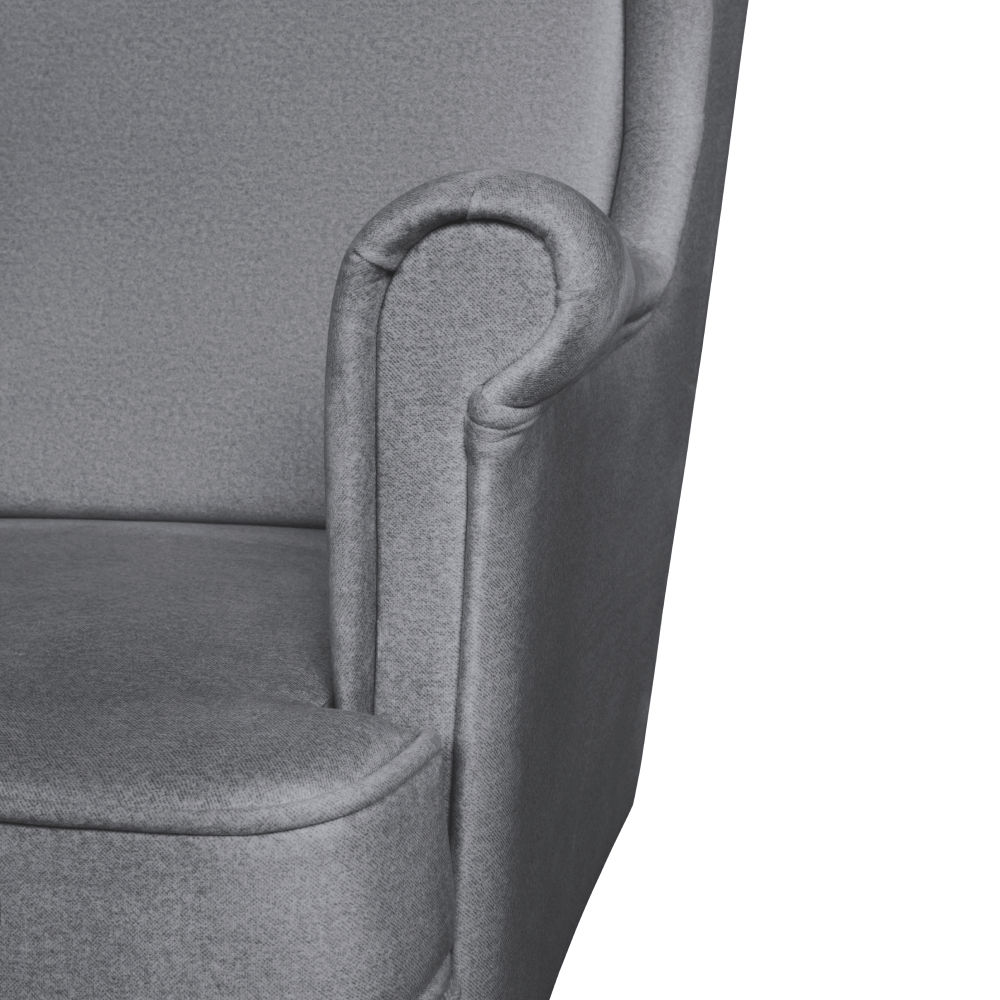 Fotoliu cu braţe, gri/wenge, LEFO