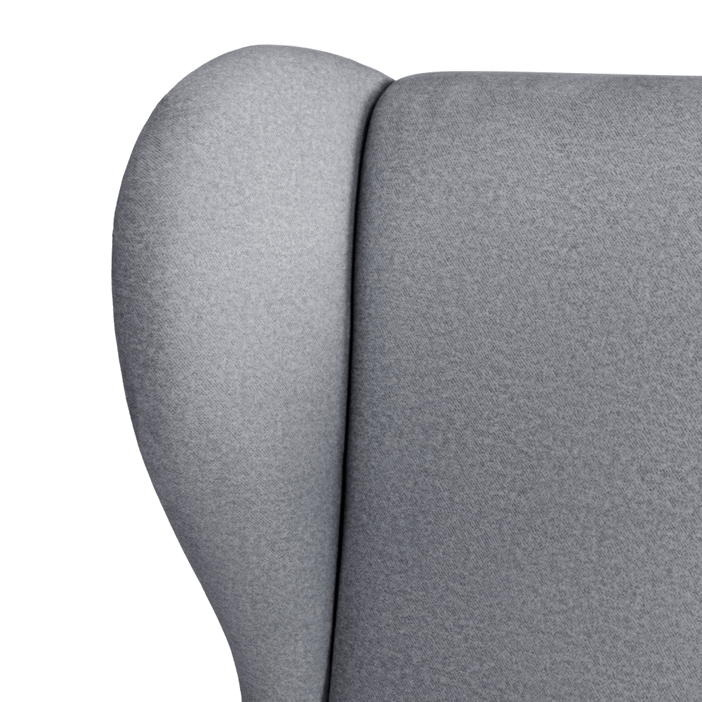 Fotoliu cu braţe, gri/wenge, LEFO