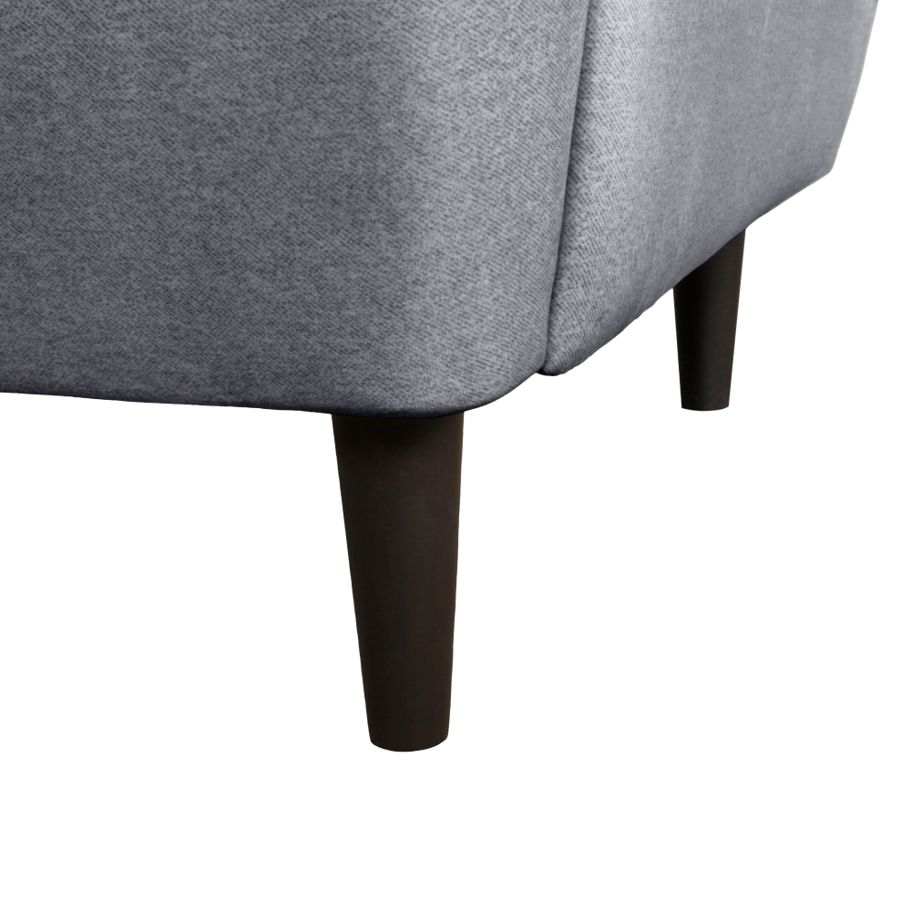 Fotoliu cu braţe, gri/wenge, LEFO