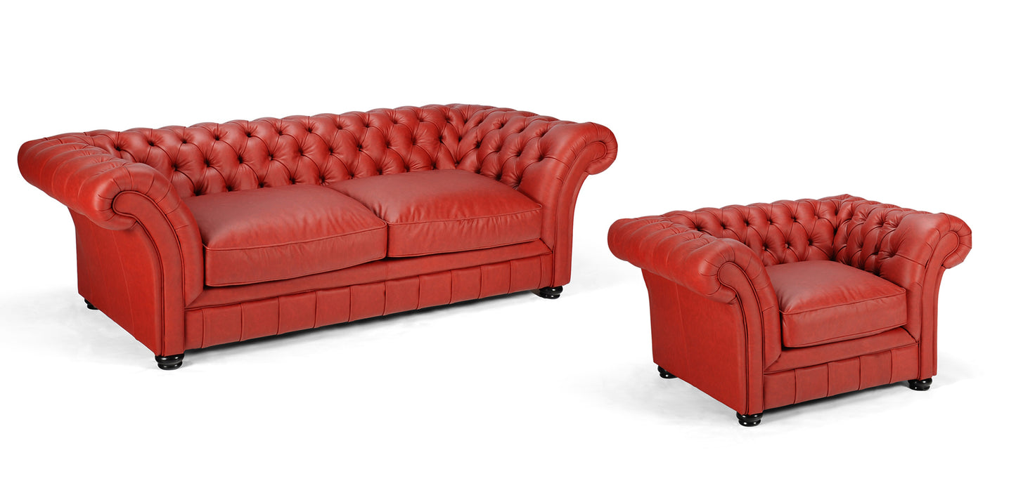 Fotoliu mic London Chesterfield, 127 x 96 cm