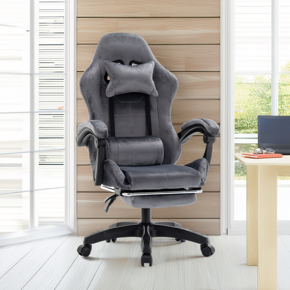 Scaun de birou/gaming, gri, LOPES