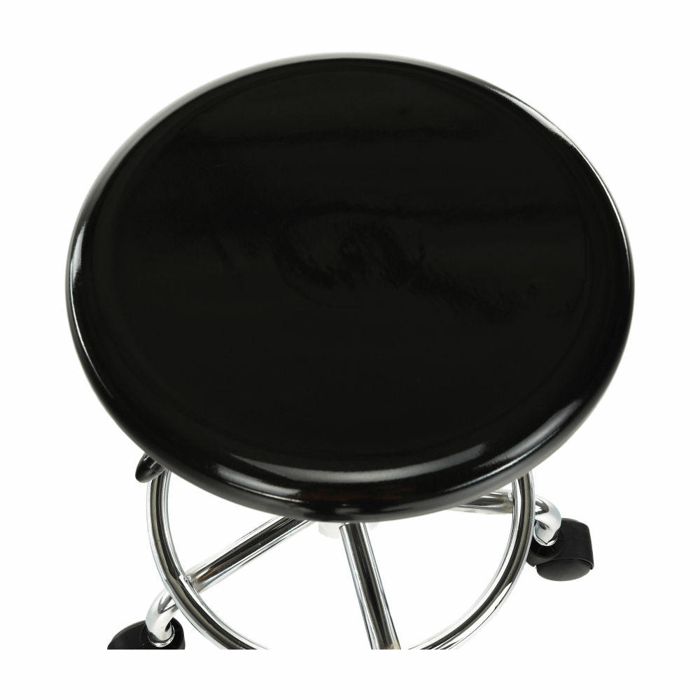 Scaun, negru/crom, MABEL 4 NEW