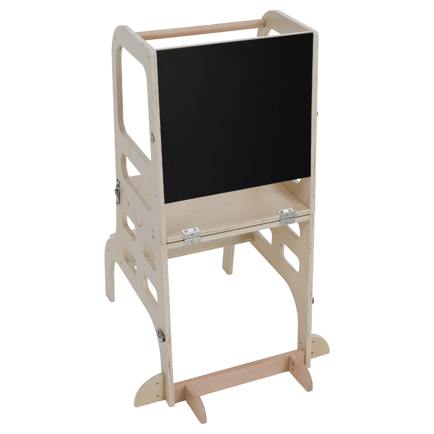 Turnul de învăţare Montessori 3în1 cu tablă, natural, MAGAN