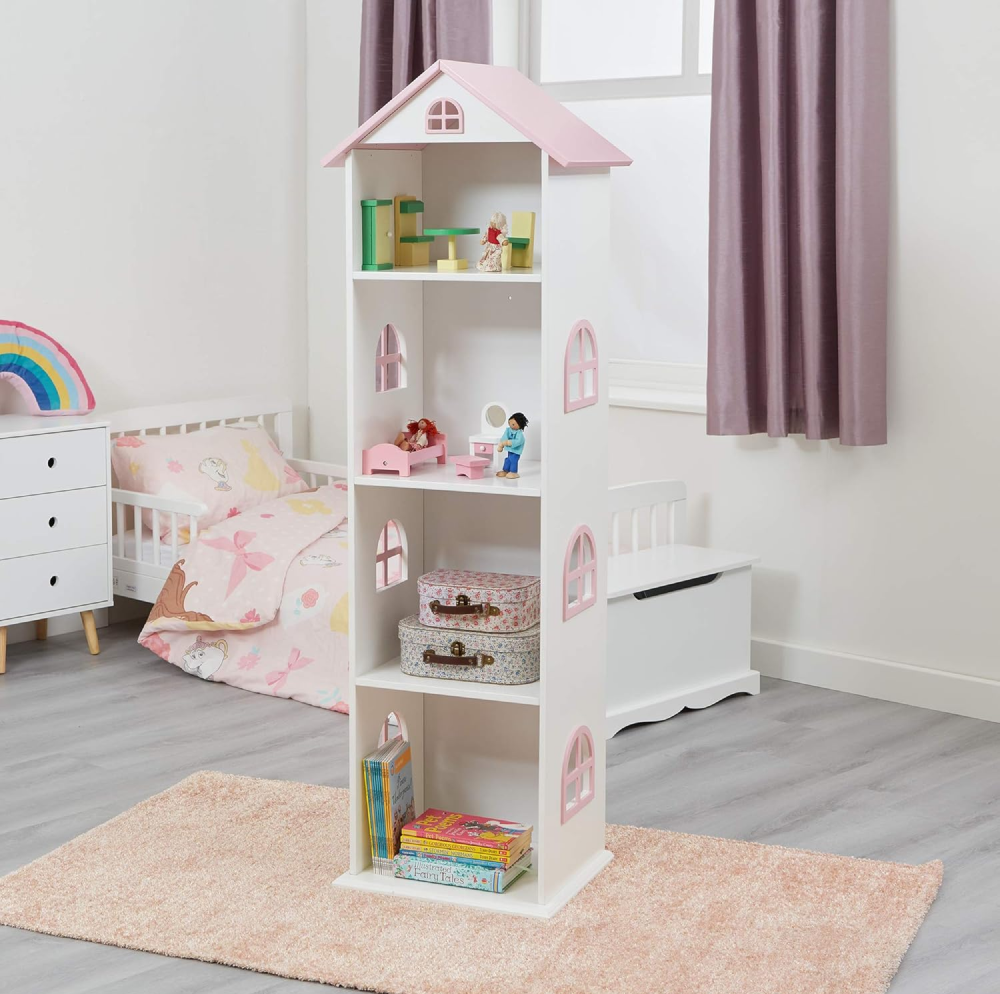 Bibliotecă pentru copii, alb/roz, MAISON TYP 2