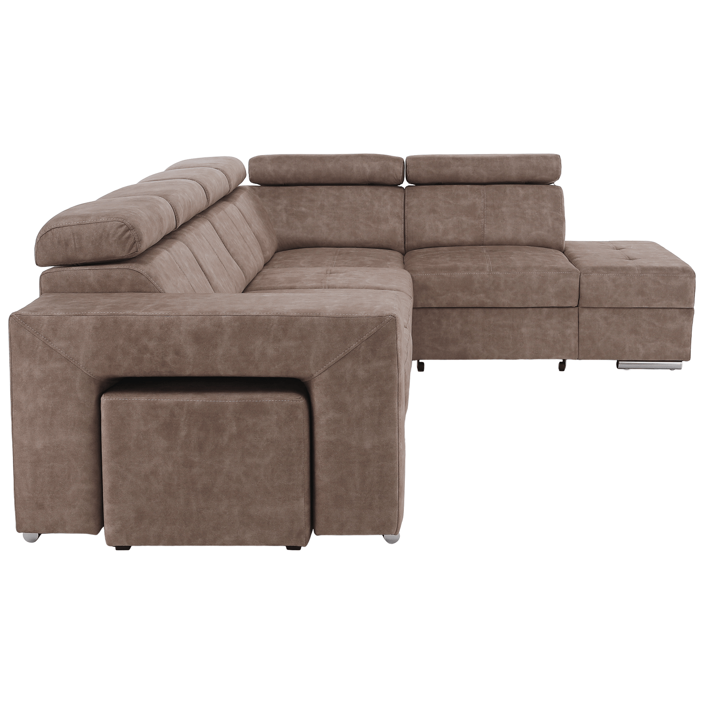 Set canapea, bej, pe dreapta, MALAGA BIG