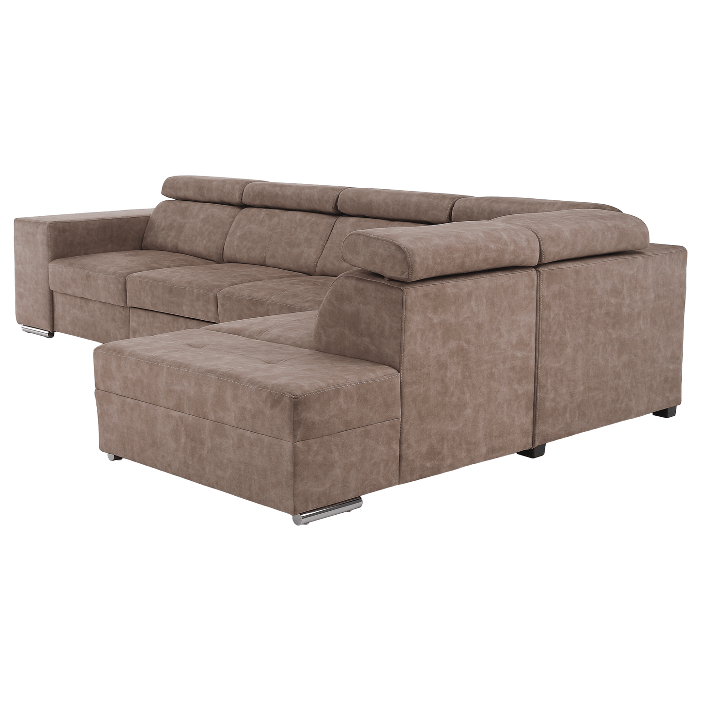 Set canapea, bej, pe dreapta, MALAGA BIG