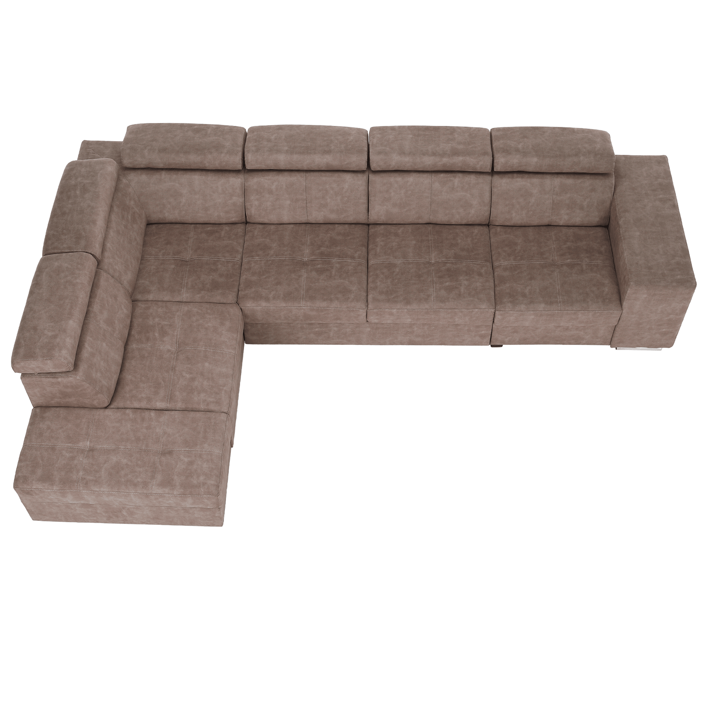 Set canapea, bej, pe stânga, MALAGA BIG