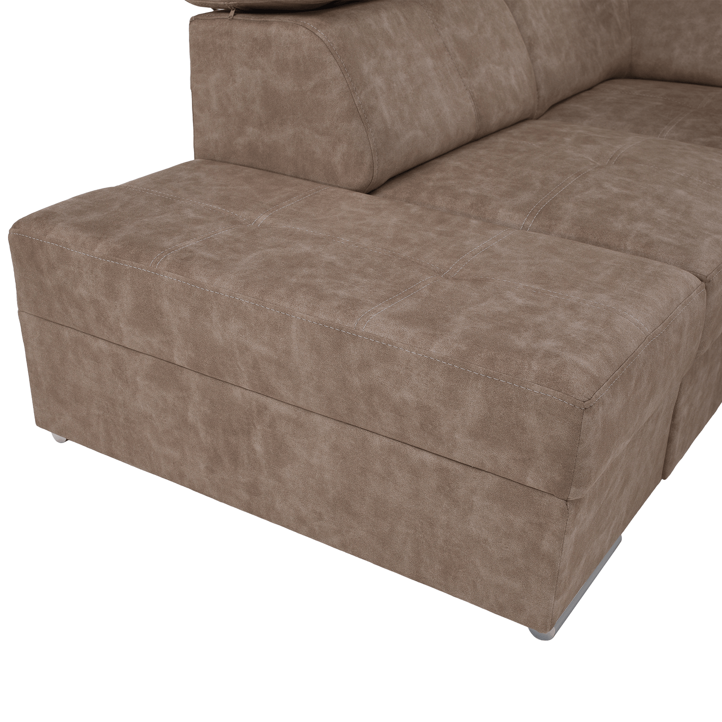 Set canapea, bej, pe stânga, MALAGA BIG